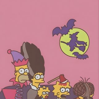 the simpsons family is watching tv together Simpsons Halloween Iphone Simpsons The Shining, Spooky Halloween Iphone, Vintage Simpsons, rosy brown