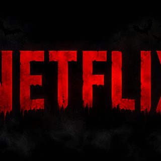 the netflix logo is shown in red on a black background with bats flying around it Halloween Netflix Netflix Overlay, Halloween Logo, Halloween, The Creator, Logo, black