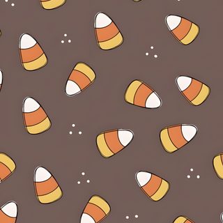 an orange and white candy pattern on a brown background Halloween Candy Corn Cute Orange Halloween, Cute Halloween Orange Background, Candy Corn Backgrounds, dim gray