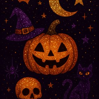 an image of halloween pumpkins and cats Halloween Glitter Iphone Glittery Halloween, Glitter Halloween Background, Halloween Glitter, black