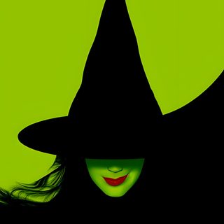 a woman wearing a witches hat and green eyes Wicked Halloween Wicked Green Background, Elphaba Green Background, Elphaba Iphone, black