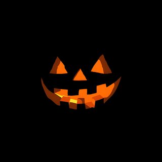 a glowing jack - o'- lantern pumpkin in the dark with its eyes open Halloween Watch Face Jack O Lantern Icon, Jack O Lantern, Jack O Lantern Background, black