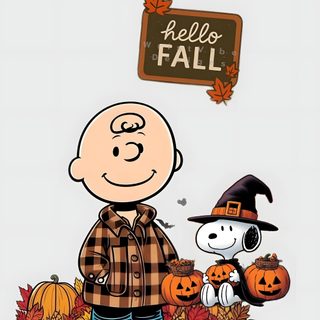 a charlie brown thanksgiving wallpaper with pumpkins and a sign that says hello fall Charlie Brown Halloween Iphone gainsboro