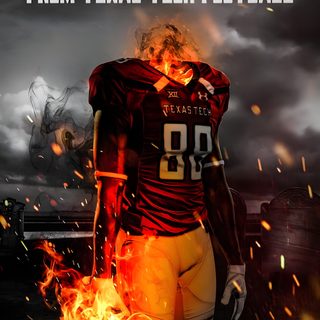 a football player in uniform with fire coming out of his chest and the words happy halloween from texas tech football Halloween Football Texas Tech Football Logo, Texas Tech Football Iphone, Texas Tech Football, black