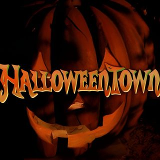 a pumpkin with the word halloween town carved into it's face in front of a black background Halloweentown Pumpkin Halloween Town Movie, Halloween Movie Title, Halloween Town Aesthetic Movie, black