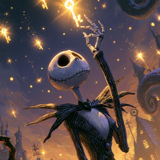 a painting of jack skellingy from the nightmare Halloween Iphone Nightmare Before Christmas Christmas Halloween, Jack Skellington Christmas, Jack Skellington Fall, dark slate gray