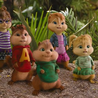a group of cartoon chipmuns standing on top of a rock in the woods Alvin And The Chipmunks Halloween Alvin And The Chipmunks Group, Alvin And The Chipmunks Friends, Alvin And The Chipmunks Green One,