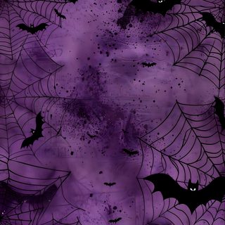 bats and spider webs on a purple background Halloween Purple Bat Purple Halloween, Halloween Backgrounds Purple, Cool, dark slate blue