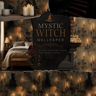 an image of a bedroom with candles on the wall and lights in the room behind it Halloween Witch For Bedroom Dark Academia Rooms, Gothic Bedrooms, Academia Room, Witch, Gothic, black