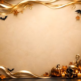 an artistic halloween background with pumpkins and bats Halloween Scroll peru