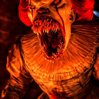 a creepy clown with his mouth open and teeth wide open Halloween Scary Pennywise Pennywise Real Face, Pennywise Horror, It Clown, Pennywise Sharp Teeth, maroon