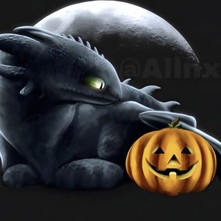 an image of a dragon with a pumpkin Toothless Halloween Toothless Halloween Coloring Page, Toothless Halloween, Toothless Pumpkin Painting, black