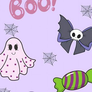 an image of halloween items on purple background Purple Girly Cute Halloween Purple Cute Purple Halloween, Purple Halloween Boo, Purple Girly Cute Halloween Purple, lavender