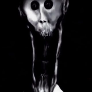 an image of a creepy man with his mouth open Halloween Creepy Creepy Thing, Scary Horror Characters, A Monster, The Boiled, Scary Funny Pics, black
