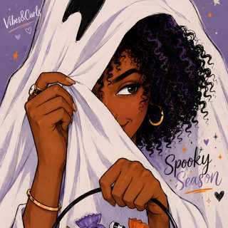 a painting of a woman holding a pumpkin in her hand and wearing a ghost costume Halloween Girl Aesthetic gray