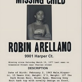 the missing poster for robin arelando Missing Halloween Poster light gray