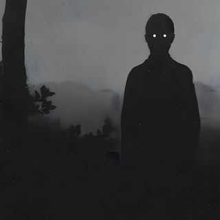 a man standing in the dark with his eyes glowing Halloween Not Blurry Nice Ghost, Ominous Aesthetic, Scary Face In Window, Scary Human, black