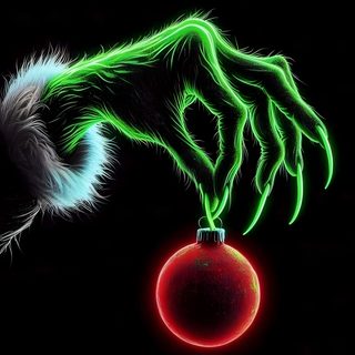 a cat's hand reaching for a red ornament on a black background Grinch Halloween Cheistmas Iphone, Grinch Xmas, Grinch Iphone, Backgrounds Christmas Grinch, black