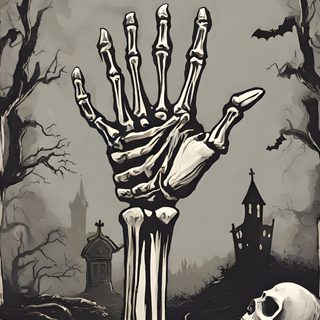 a creepy skeleton hand holding out two hands in front of a spooky graveyard Halloween Skeletons Skeleton Halloween, Halloween Skeleton, Spooky Skeletons, Skeleton Phone, gray