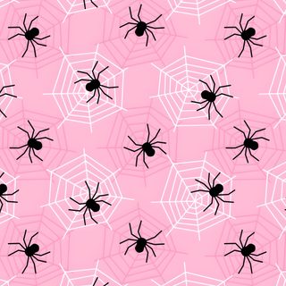 black and white spider webs on pink background Black And Pink Halloween Spider Web Aesthetic, Spider Web Graphic Design, Pink Halloween,