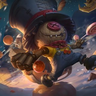 an image of a cartoon character with pumpkins in the background Halloween Cyclops Ghoul Skin, Clash Of The Titans Owl, Valentine Skins, Funny Epic Skin, dark slate gray