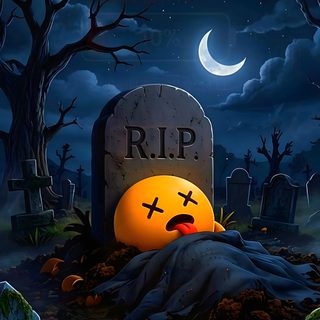 a creepy graveyard with tombstones and graves at night Funny Halloween Iphone black