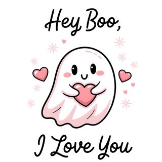 a cartoon character with the words hey boo, i love you Cute Halloween Hey Boo Love You Boo, Cute Love Dp, Love Ya Quotes, Cute Pictures To Draw Love, white