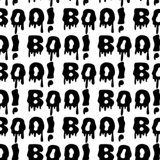 the letters and numbers are dripping in black paint on a white background, which has been drawn Halloween Liquid Boo Printable And white