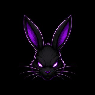a purple rabbit's head with glowing eyes on a black background in the dark Halloween Bunny Hd Itachi Uchiha Art, New Dj, Abstract Backgrounds, Magic Forest, Best Love Lyrics, black