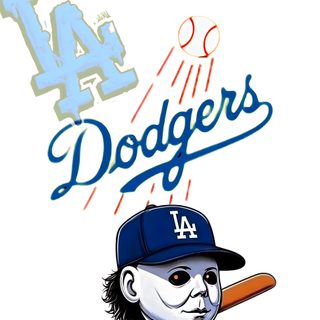a drawing of a baseball player holding a bat and pumpkin in front of the number four Dodgers Halloween Dodgers Nation, Halloween Contest, Back, Chicano Drawings, Dodgers Fan, Club América, white