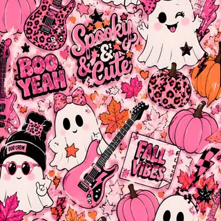 Cute punk ghost screen saver Cute Cute Edgy Aesthetic Halloween hot pink