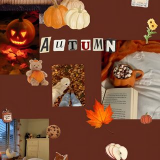 a collage of pictures with pumpkins, cookies and other things in them that are all over the place Aesthetic Aesthetic Autumn Halloween saddle brown