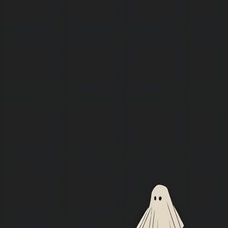 the ghost is standing alone in the dark Cute Halloween Hey Boo Backgrounds Ghost, Ghost Drawing, Phone Ghost, Minimalist Halloween, black