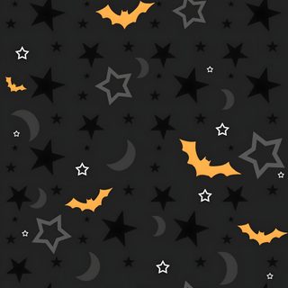 bats, stars and crescents on a black background with yellow highlights in the middle Halloween Bat Pattern Halloween Bats, Cute Bat For Phone, Bat Halloween, Bat Background, Halloween Bat, black
