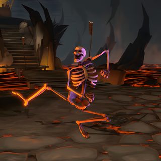 a cartoon skeleton running across a stone floor Funny Halloween Gif Skeleton Run Gif, Skeleton Running Gif, Skeleton Gif, dark slate gray