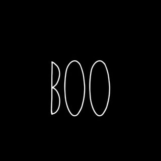 the word boo written in white on a black background Halloween Boo - Anthracite Widget Iphone Aesthetic Halloween, Halloween Black, Halloween Widget Ideas,