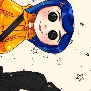 a drawing of a boy and a cat laying on the ground with stars in the background Halloween Cartoon Aesthetic Coraline Bookmarks, Animation Styles, Beautiful Cartoon, Cool For Laptop, old lace