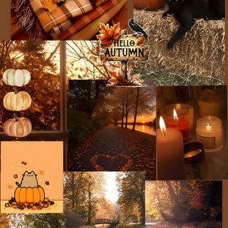 Autumn And Halloween saddle brown