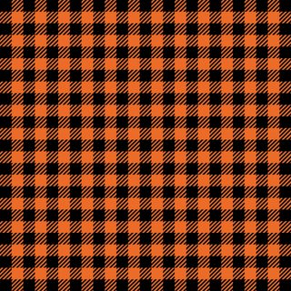 an orange and black plaid pattern Halloween Orange Plaid black