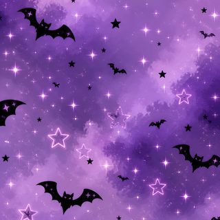 purple and black bats flying in the sky with stars on it's sides, as if for halloween Purple Halloween Iphone Cute Purple Fall, Purple Halloween Iphone, Pastel Purple Halloween, slate blue