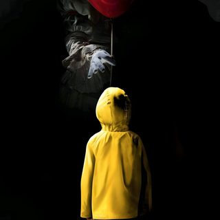 a person in yellow jacket and raincoat holding a red balloon Halloween Scary Pennywise Clown Horror, It The Clown Movie, Pennywise The Dancing Clown, black