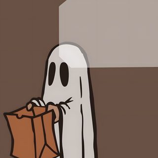 a ghost holding a bag in front of a wall Applewatch Halloween Halloween Smartwatch, Apple Watch Aesthetic, Halloween For Apple Watch, dark olive green