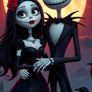 a couple dressed up in halloween costumes standing next to pumpkins Halloween Couple Iphone Cute Halloween Pictures, Nightmare Before Christmas Pictures, Nightmare Before Christmas Drawings, dark slate gray