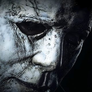 a movie poster for halloween with an image of a man's face painted white Halloween Film Halloween Movie Cover, Horror Movies Poster, Halloween The Movie, Poster Halloween, black