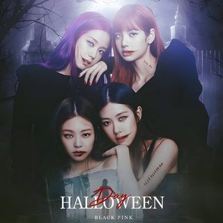 Lisa And Jisoo Halloween, Rosé Halloween Blackpink, Blackpink Photoshop, Blackpink The Show Poster, Blackpink Deviantart, Black Pink Halloween, Blackpink Poster Edit, Blackpink Advertisement, Blackpink Movies Halloween Blackpink Lisa And Jisoo Halloween, Rosé Halloween Blackpink, Blackpink Photoshop, dark slate gray