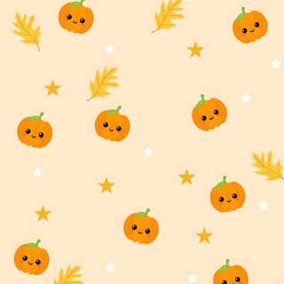 pumpkins and stars on a beige background Baby Halloween Pumpkin Pumpkin Cute Halloween Backgrounds, Background Cute Halloween, Cute Halloween Pinterest, blanched almond