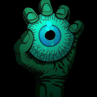 a hand holding up an evil looking eye in the dark, with green paint on it Eyeball Halloween Eye Ball, Spooky Eyeball, Eyeball Iphone, Creepy Eyeball, All Seeing Eye 4k, Eyeball, black