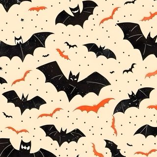 an image of bats flying in the sky Halloween Whimsical Bats-large Halloween, Bat Iphone, blanched almond
