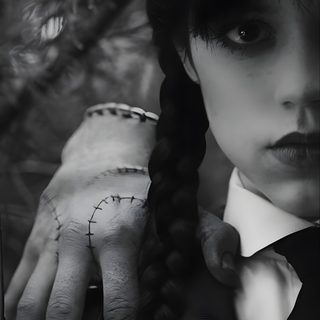 a woman with long braids wearing a suit and tie Wednesday Addams Halloween Wednesday Addams Tattoo, Wednesday Costume, San Juditas, dark slate gray