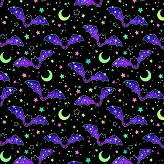 a black background with stars and bats Neon Halloween Pattern Pastel Bat Background, Purple Bats And Stars, Spooky Purple For Halloween, black